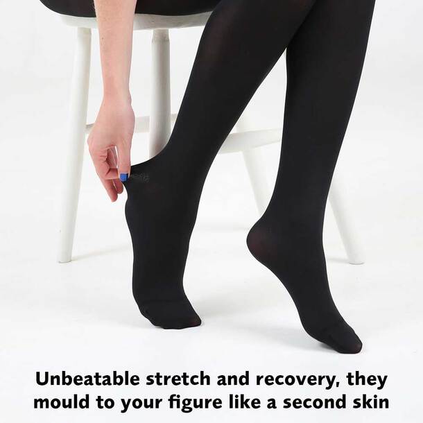 Easylife Italian Second Skin Tights 80D Pk Of 3, Size Small/Medium