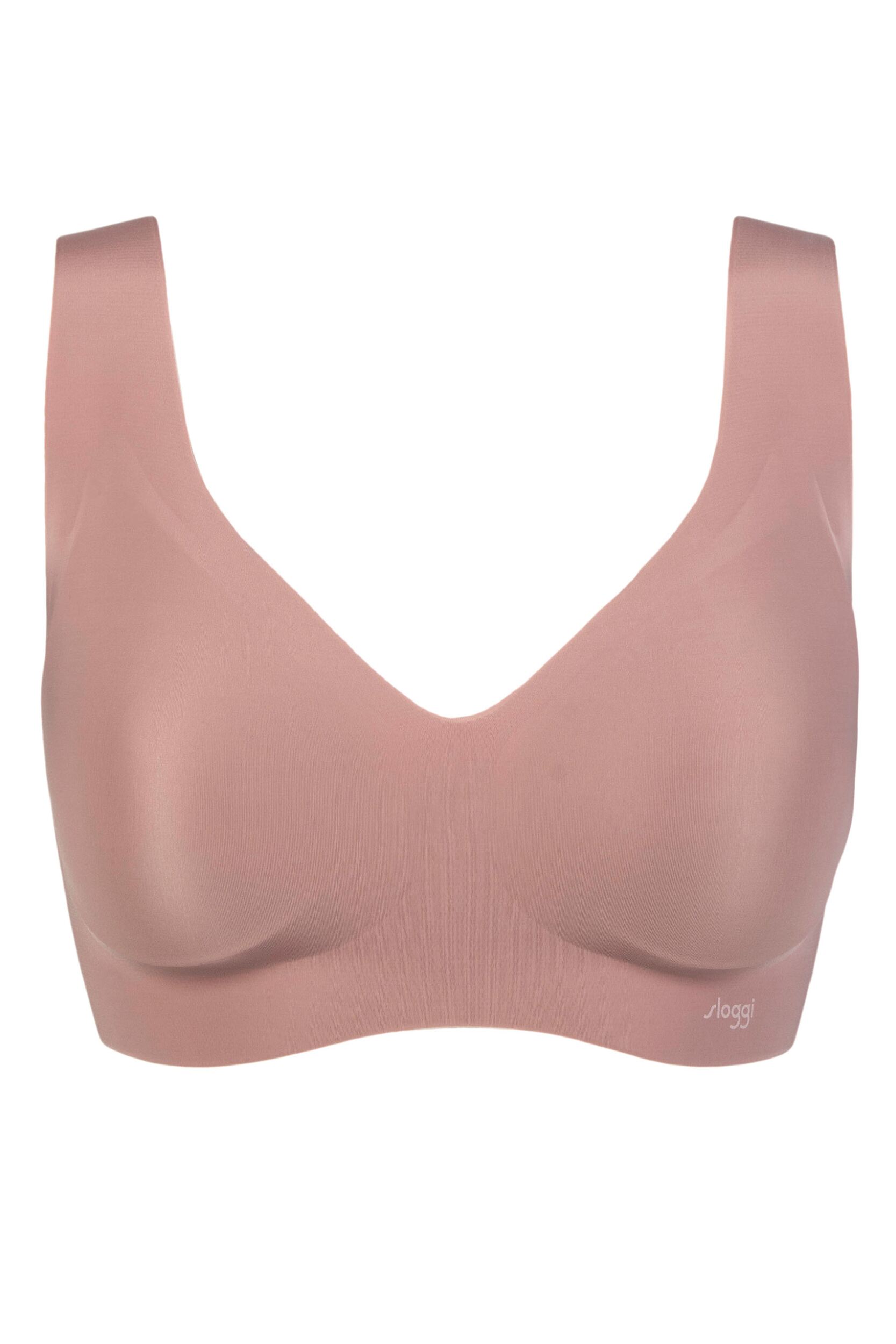 Women's Sloggi Zero Feel Seamfree Bralette with Removable Pads Cacao Extra Small